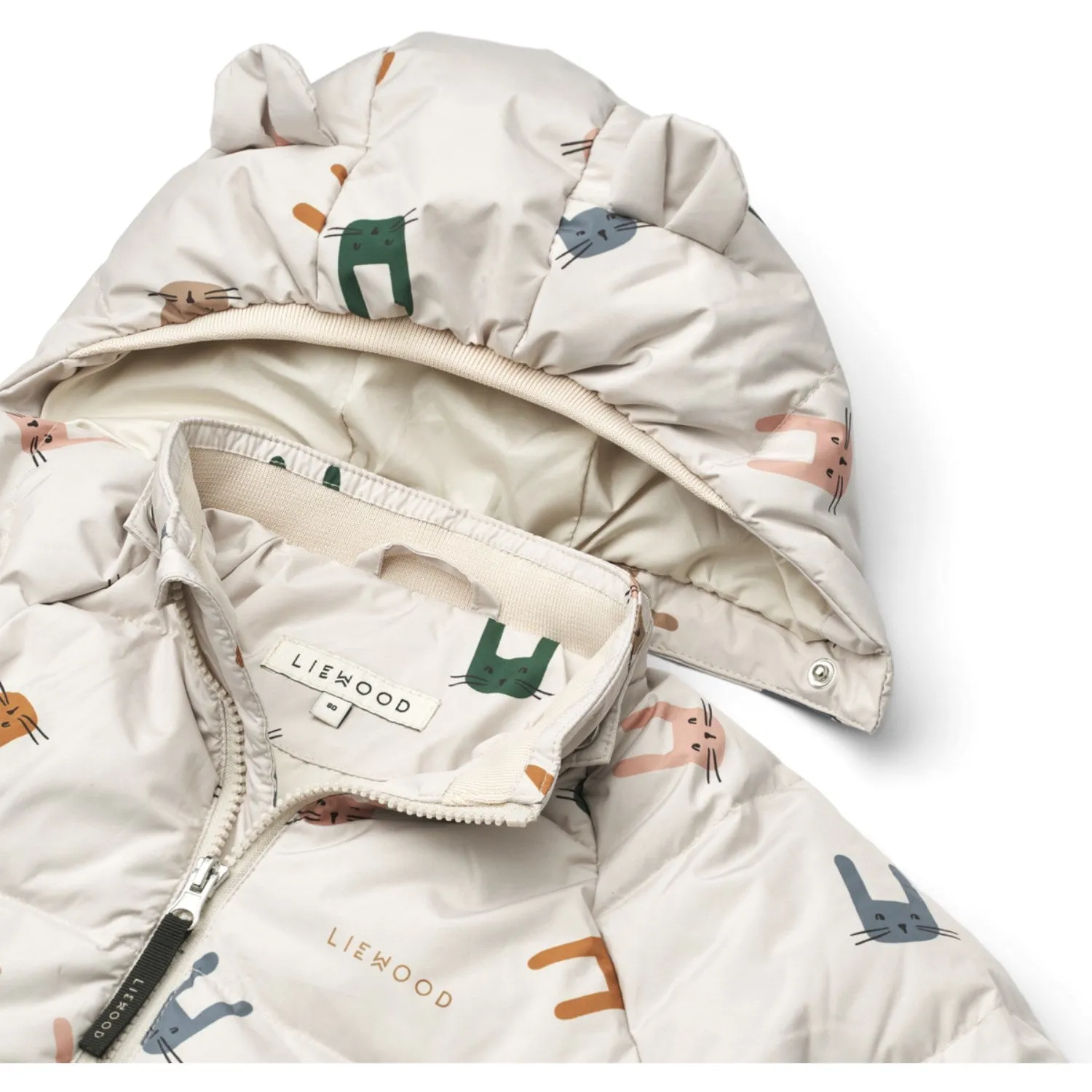 LieWood Bunny / Sandy Polle Down Puffer Jacket Playful-Detail