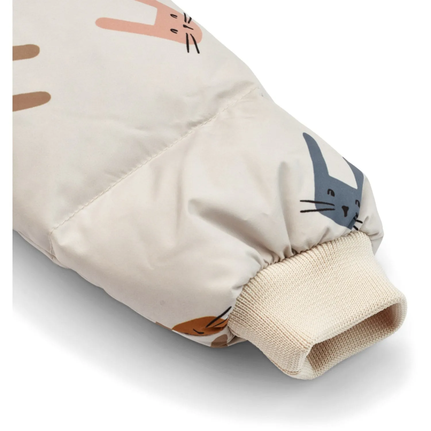 LieWood Bunny / Sandy Polle Down Puffer Jacket Vintage-inspired shirt Mesh-Sleeve