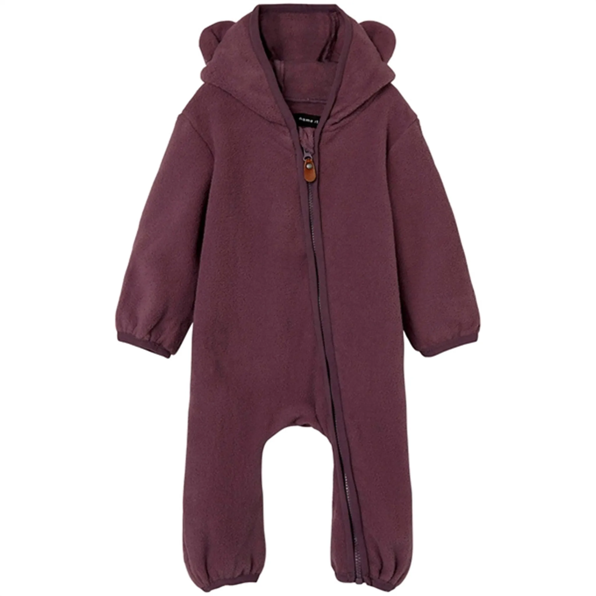 Gathered-Detail Figure-Skimming Name it Arctic Dusk Muni Fleece Pramsuit