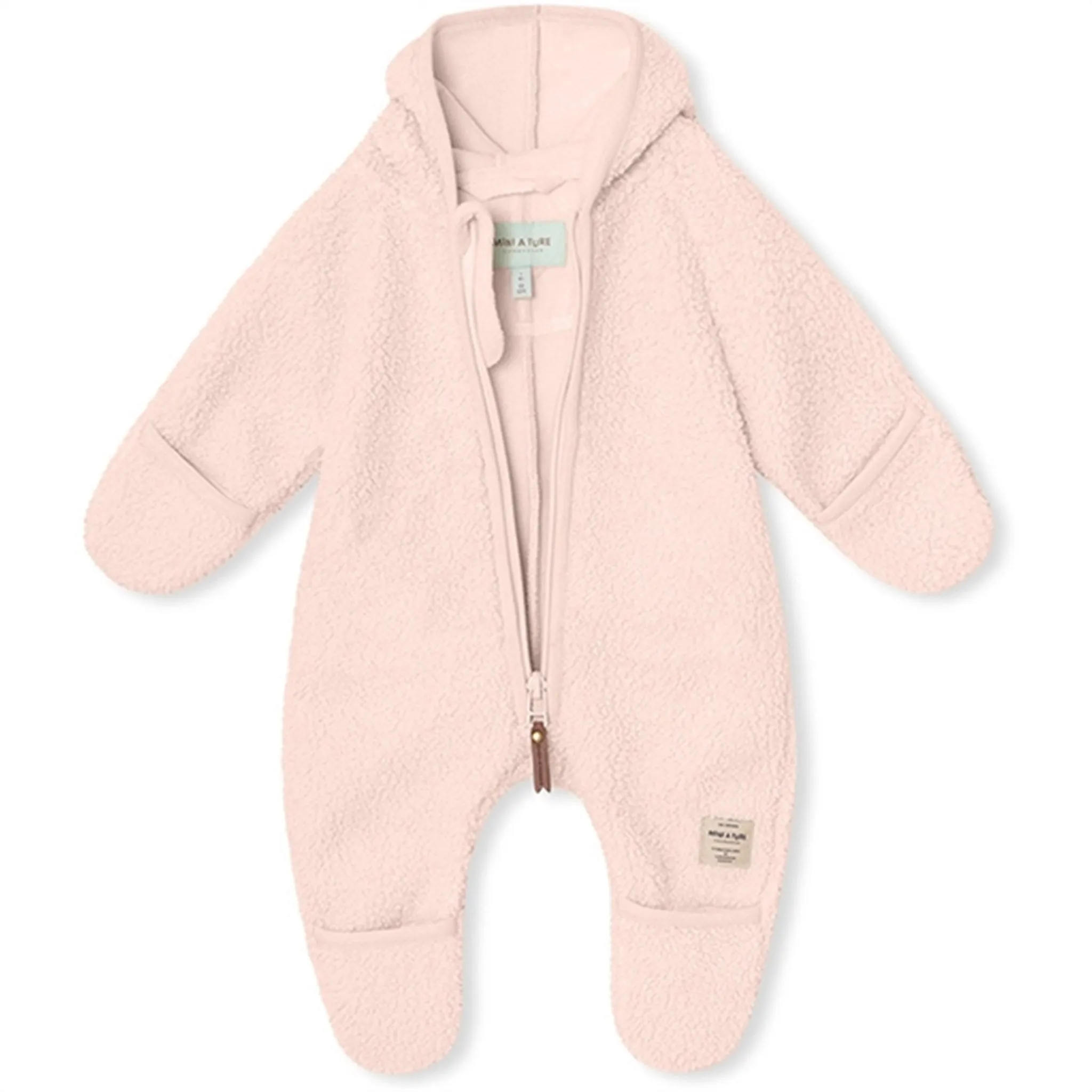 MINI A TURE ADEL Fleece Driving Suit Mauve Chalk Warm-Layer