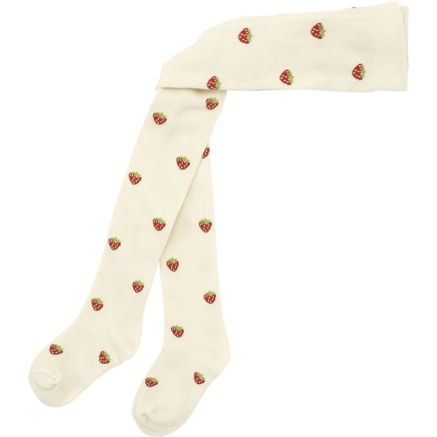 Base Layer Elastic design Fl?ss Soft White Small Berry Stocking