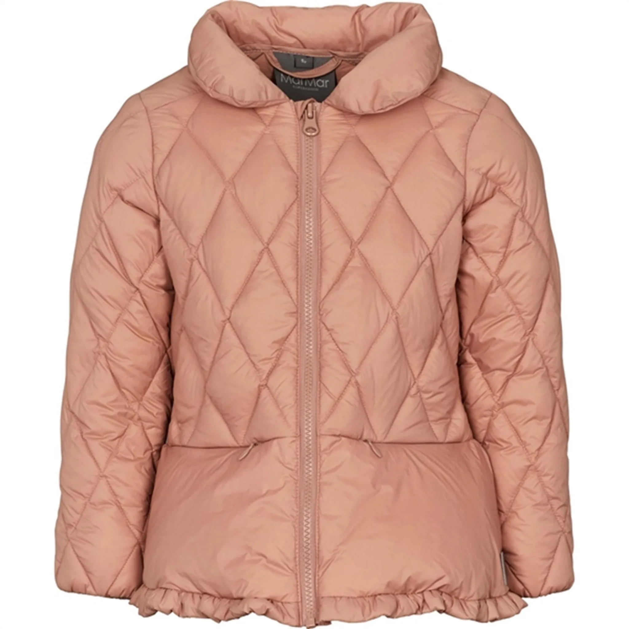 Matte-Lining Gemstone-Detail MarMar Olia Light Puffer Down Jacket Rose Brown