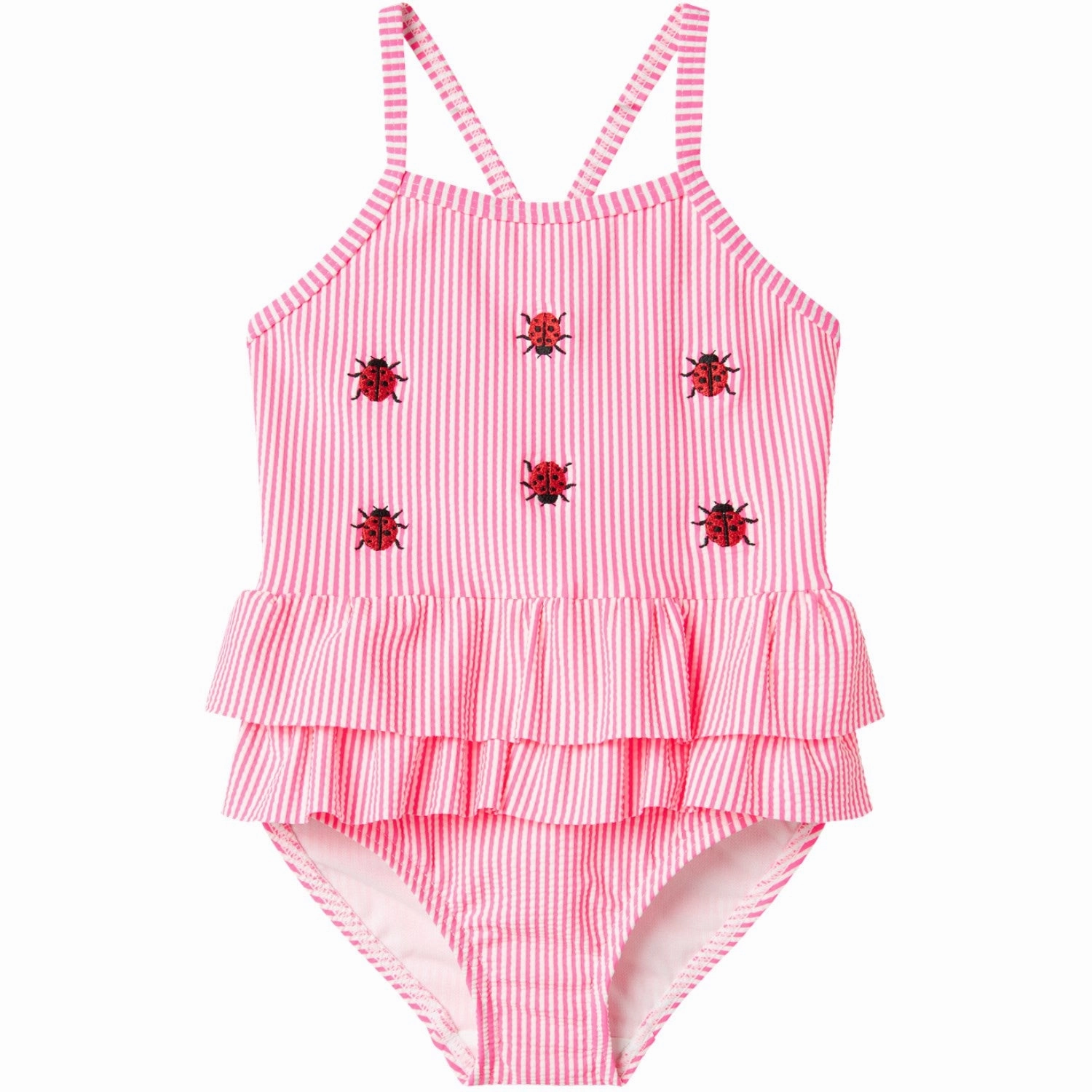 Name It Knockout Pink Zammer Swimsuit Wrinkle-Free