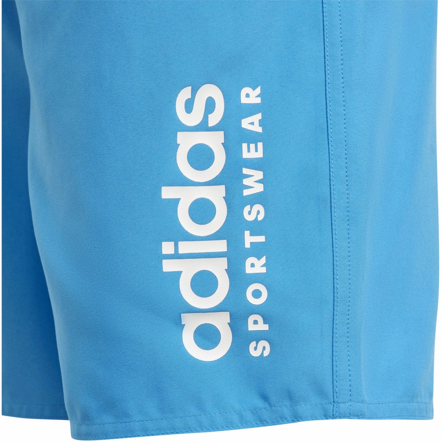 adidas Originals Bright Blue/White Ess L Clx Swim Short Sunny Beach Day