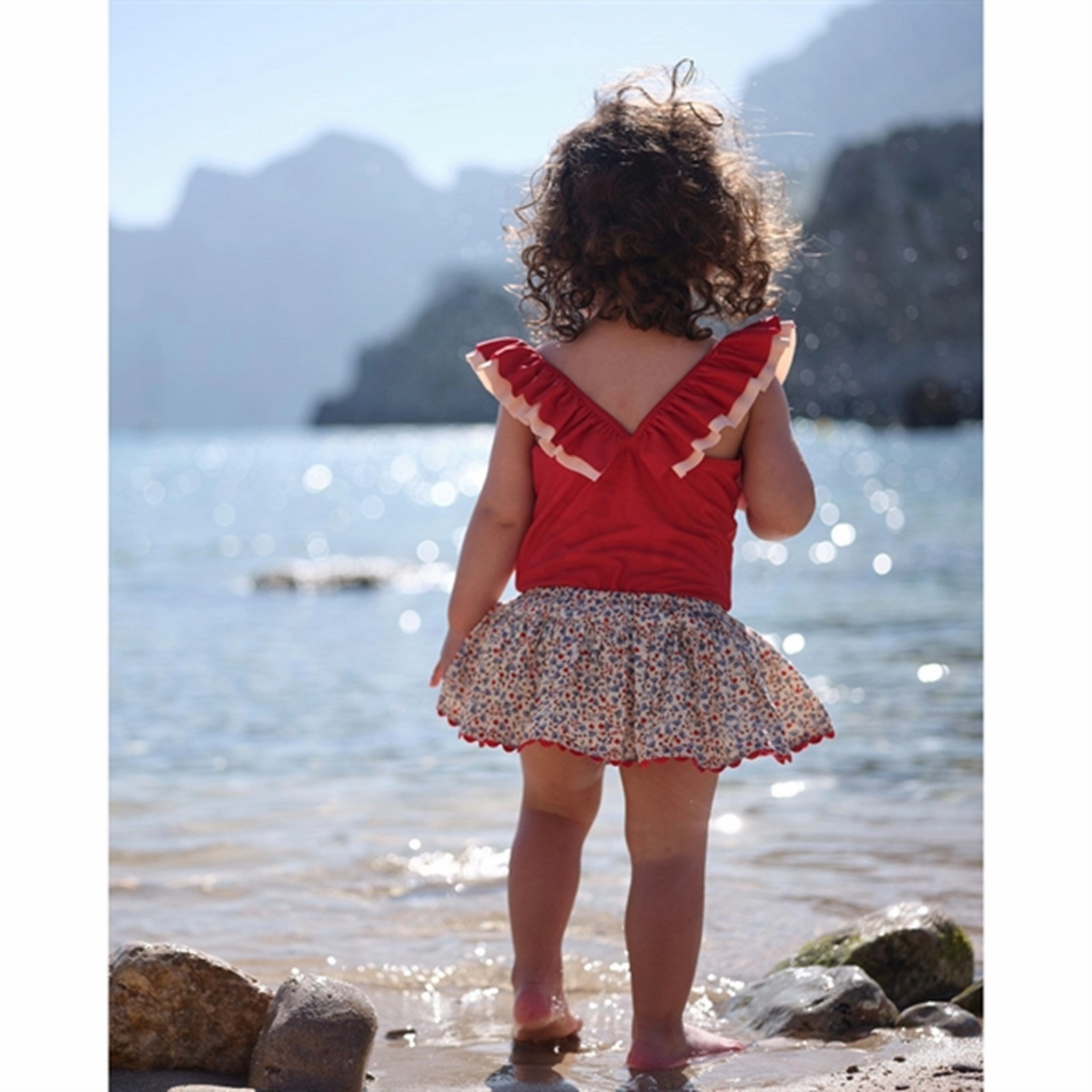 Non Chlorine Degradation Holiday Essentials Konges Sl?jd Barbados Cherry Cerise Swim Suit