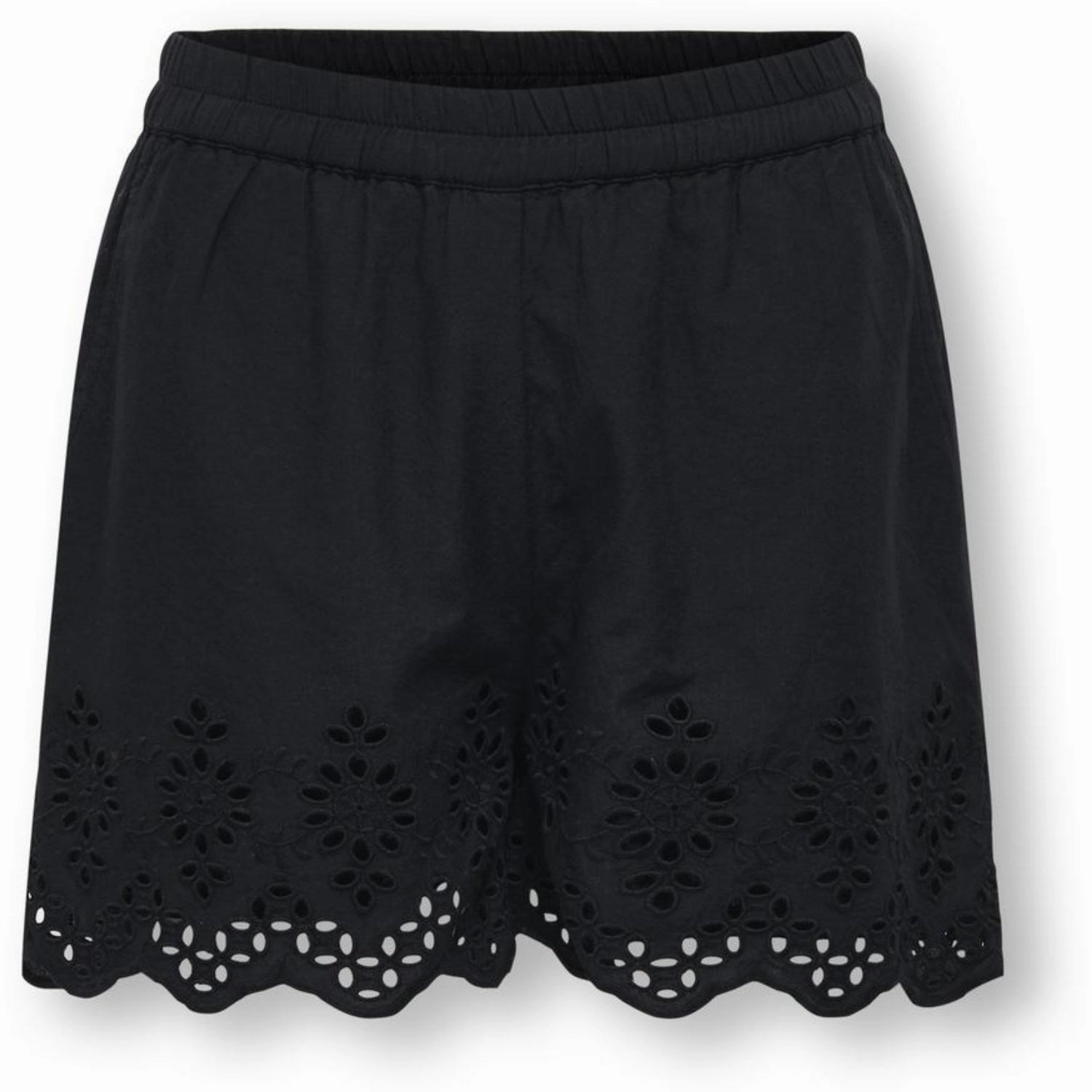 Breathable Design kids ONLY Black Lou Life Embroidery Shorts