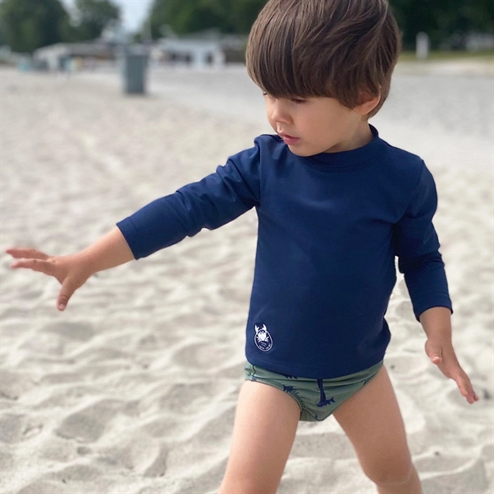 Petit Crabe Blue Sydney UV Shirt Low Drag Surface Texture Hidden Pocket