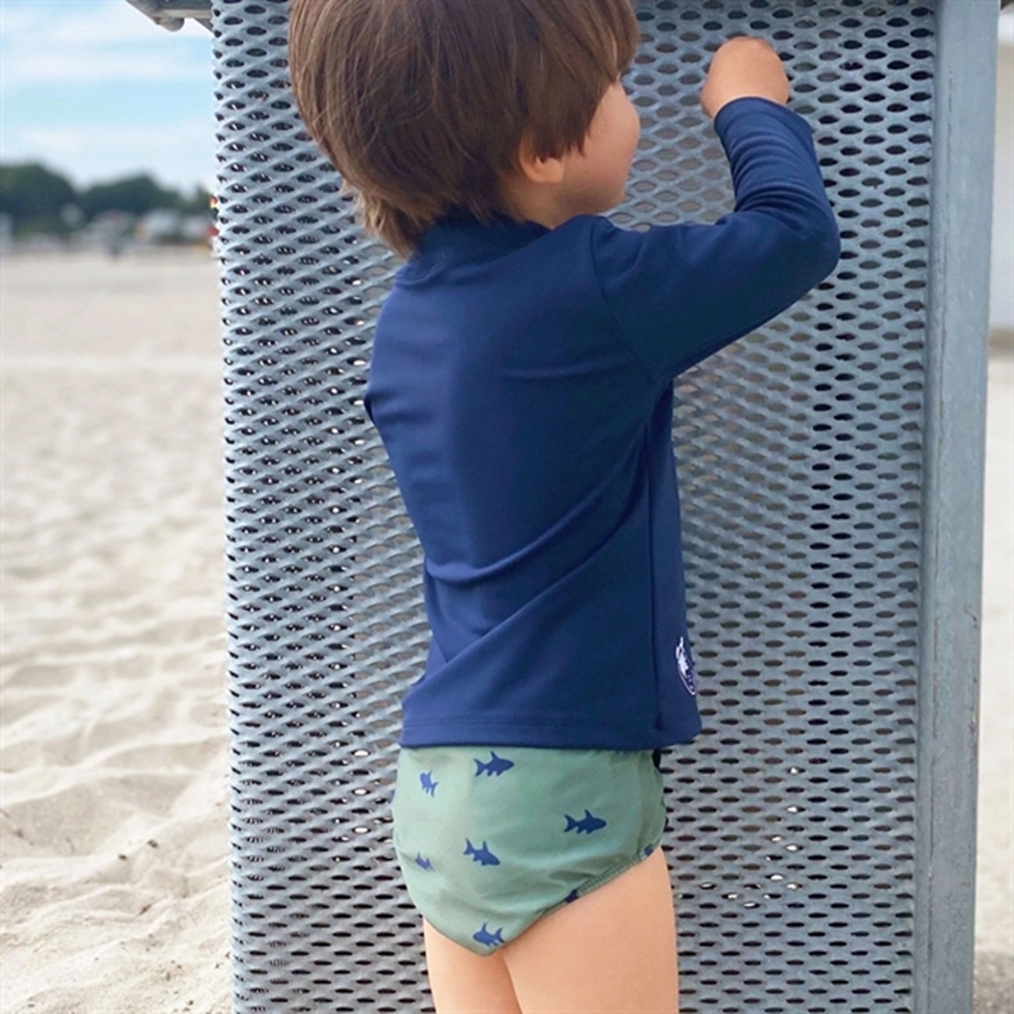 Petit Crabe Blue Sydney UV Shirt Abrasion Resistant Finish Two-Tone-Design