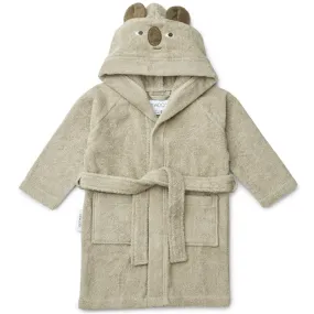 Liewood Lily Bathrobe Koala/Mist Reinforced Stitching Chill Mode Ready