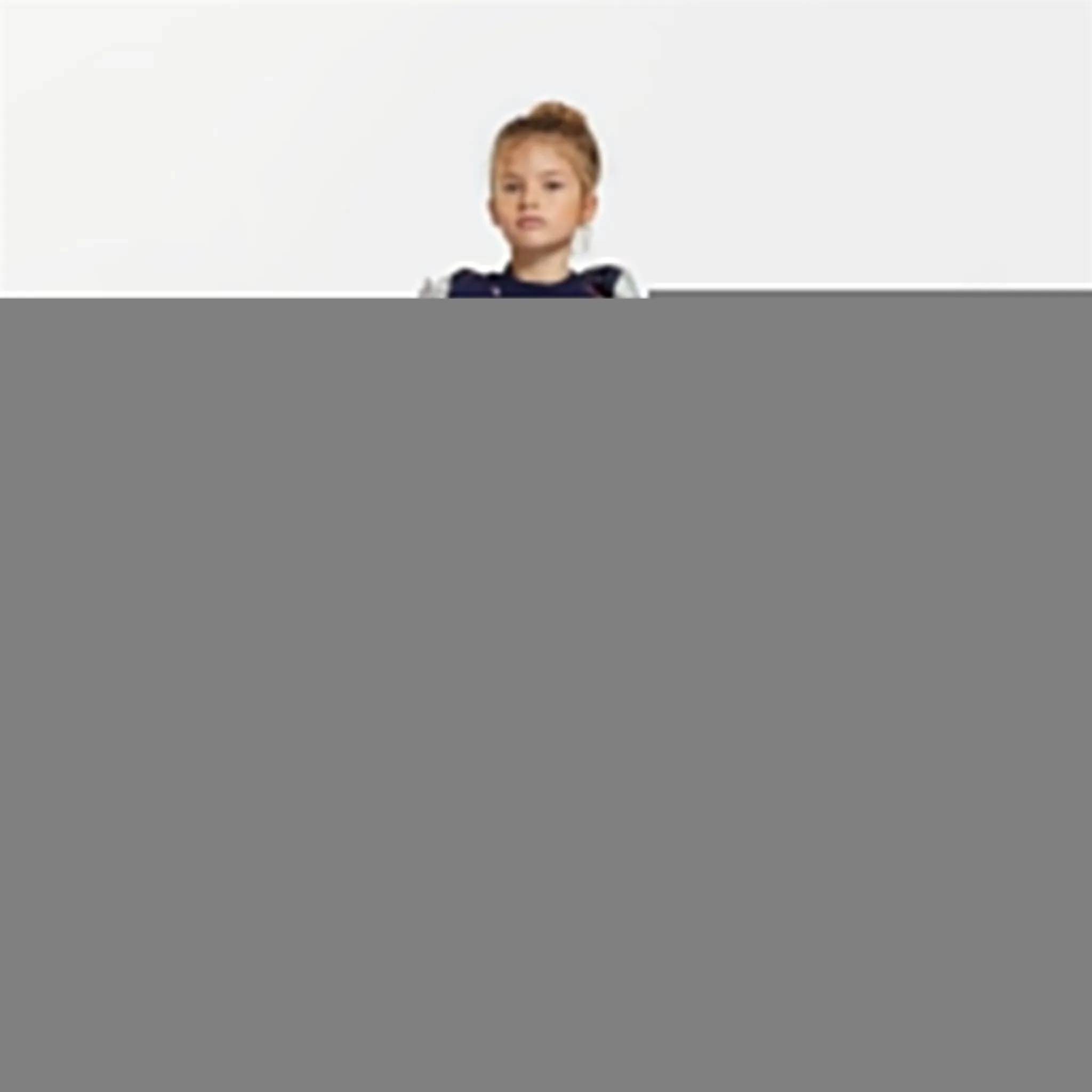 sailors Billieblush Lame Silver Puffer Jacket