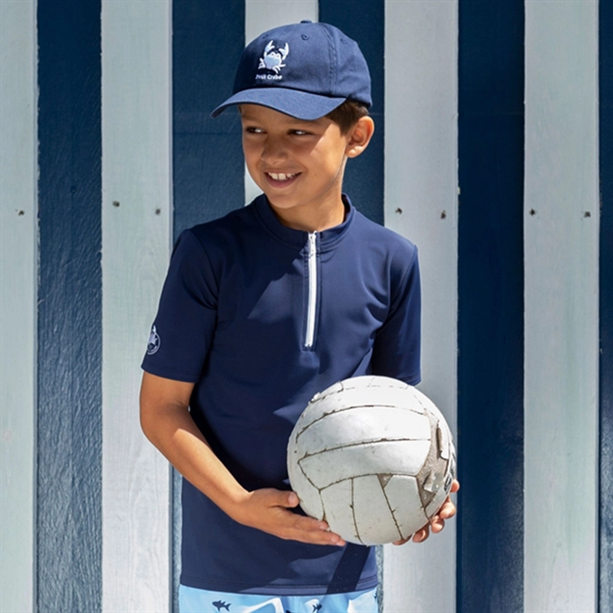 Abrasion Resistant Material Summer Holiday Petit Crabe Blue Max UV Shirt