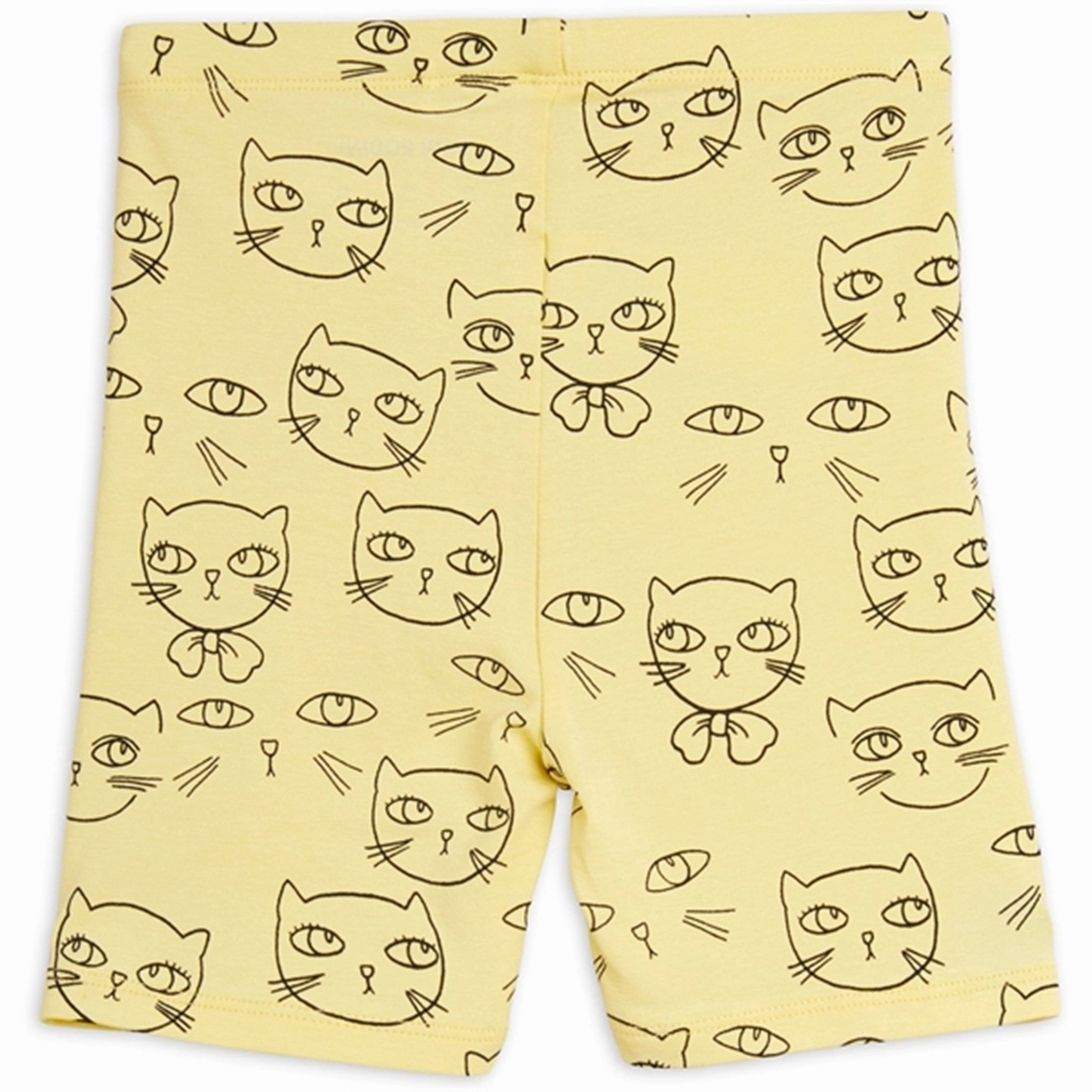 Mini Rodini Yellow Cathlethes Aop Bike Shorts school wear