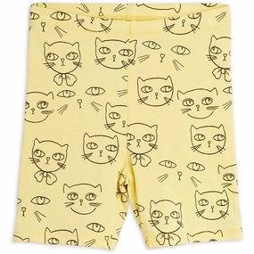 Versatile Styling Mini Rodini Yellow Cathlethes Aop Bike Shorts