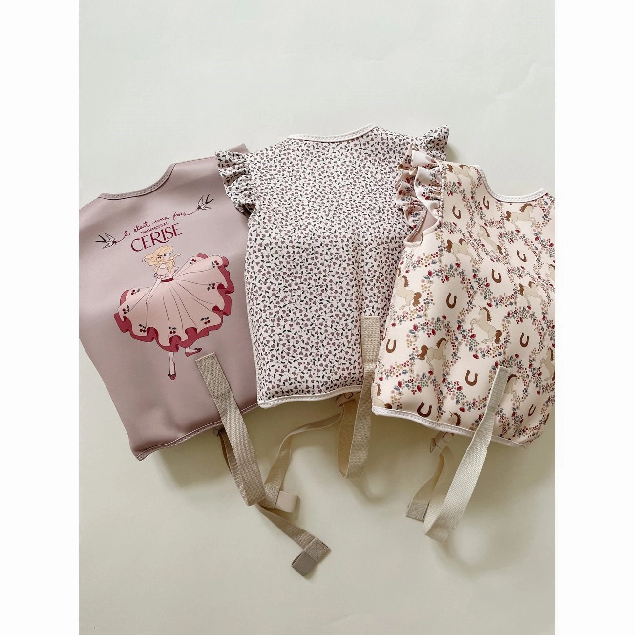 Racerback Design Konges Sl?jd Neoprene Swim Vest Frill Milk Tank