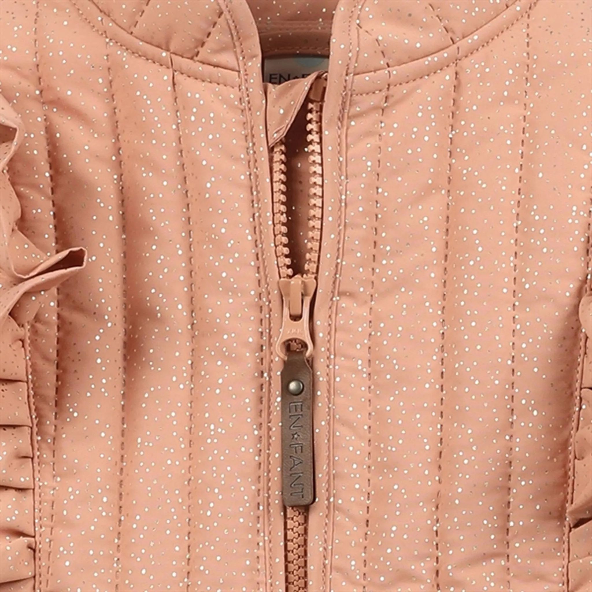 En Fant Thermal Set Glitter Cameo Brown Classic button-up top Casual office wear