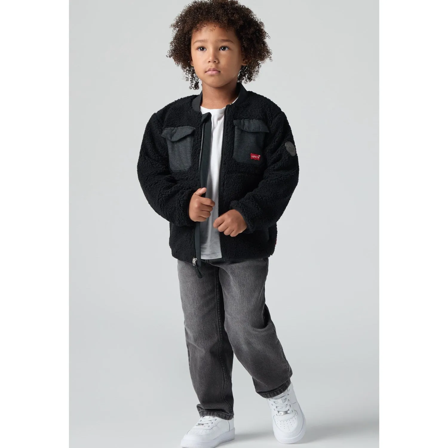 Sombrero Relax Shell Levi's Jet Black Utility Sherpa Jacket