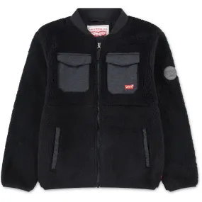 Removable Inner Layer Levi's Jet Black Utility Sherpa Jacket