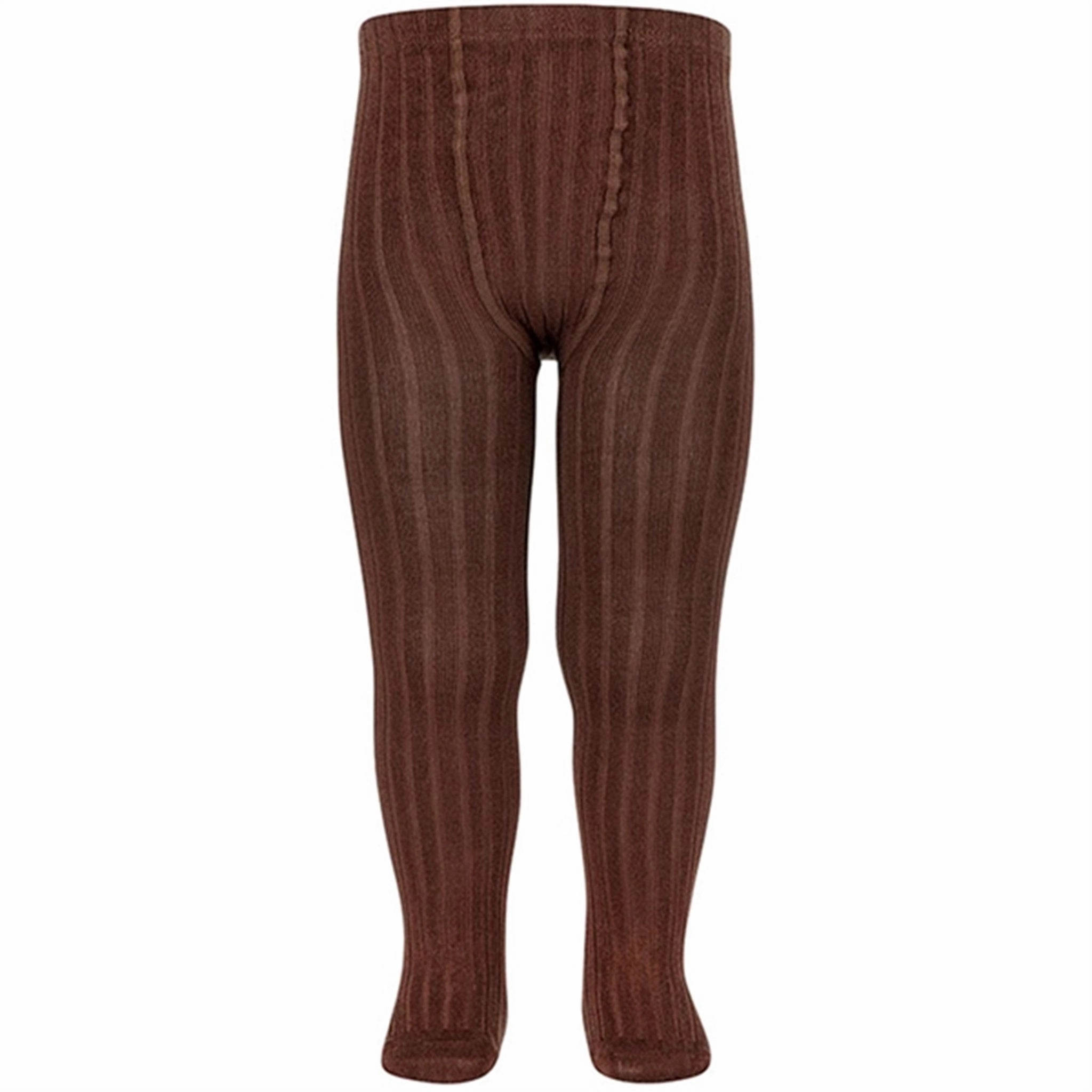 C??ndor Tights Rib Basis Brown Elastic