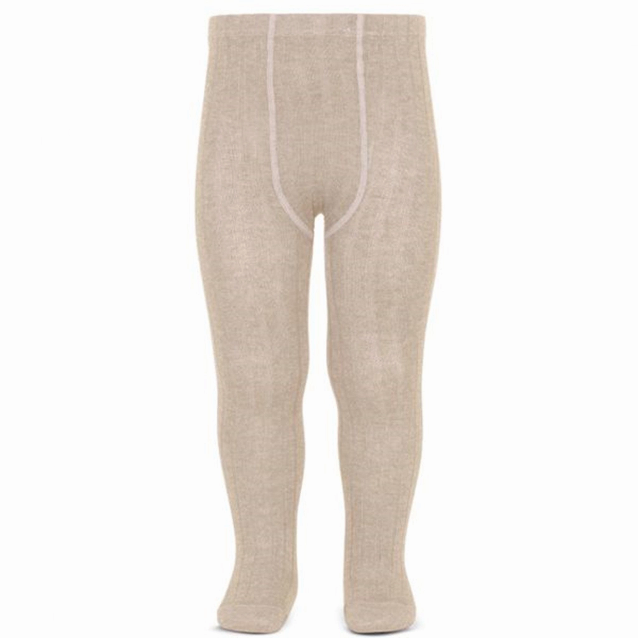 Zip-front Frayed edge C??ndor Tights Rib Turr??n