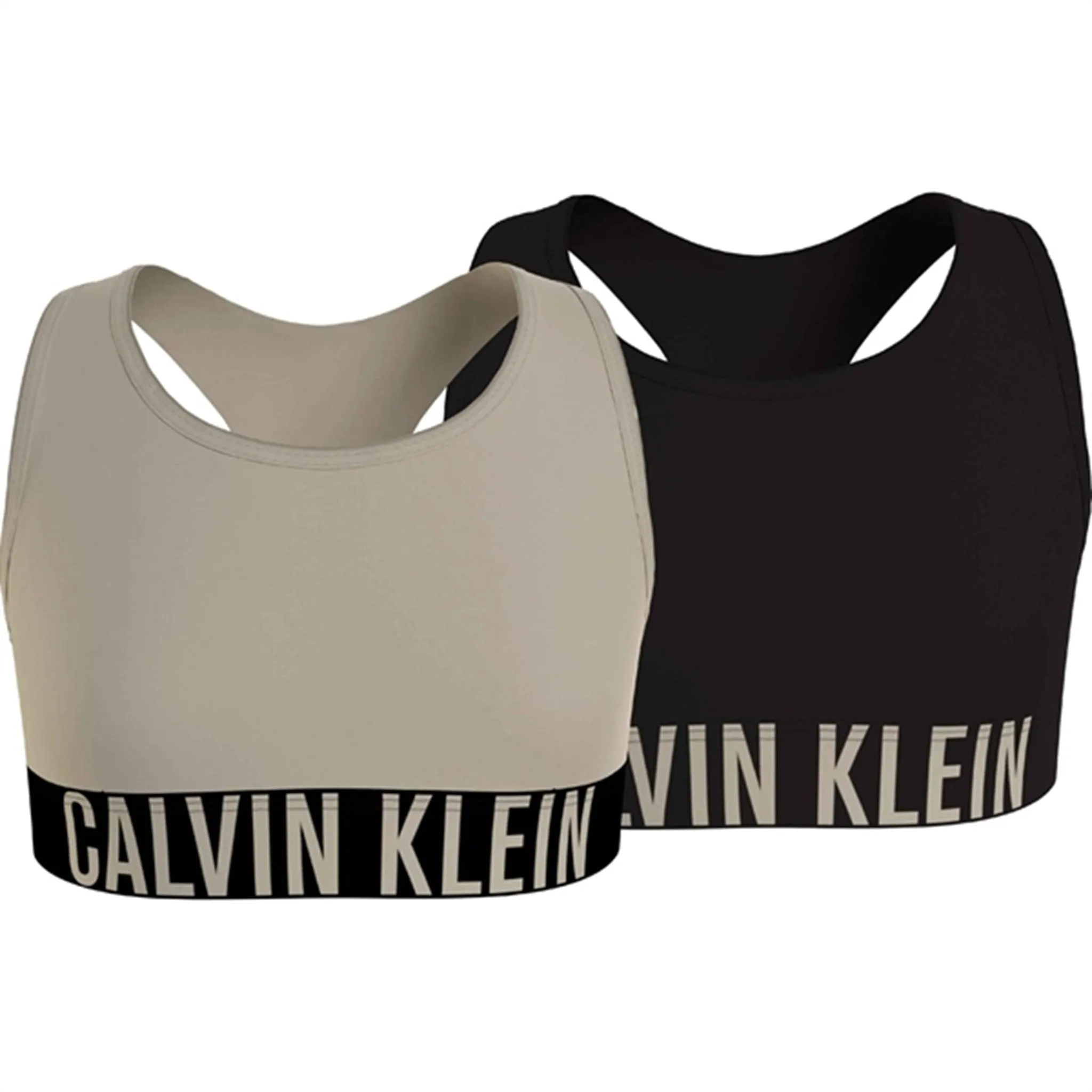 Calvin Klein Bralette 2-Pack Mistybeige/Pvhblack Mock neck
