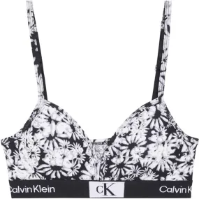 Neutral Calvin Klein Top Halo Floral Black Aop