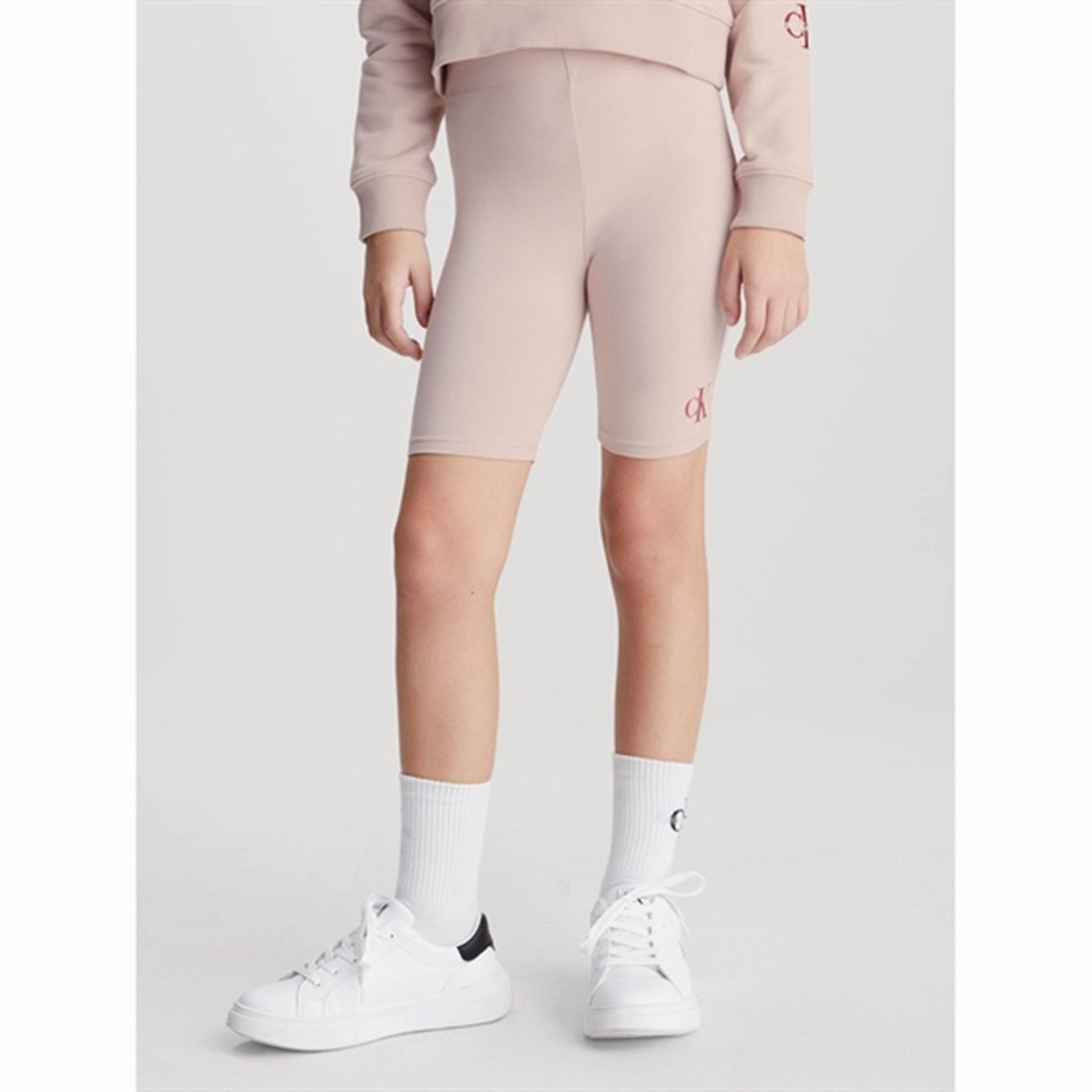 Calvin Klein CK Logo Cycling Shorts Sepia Rose Versatile Fit mid-rise