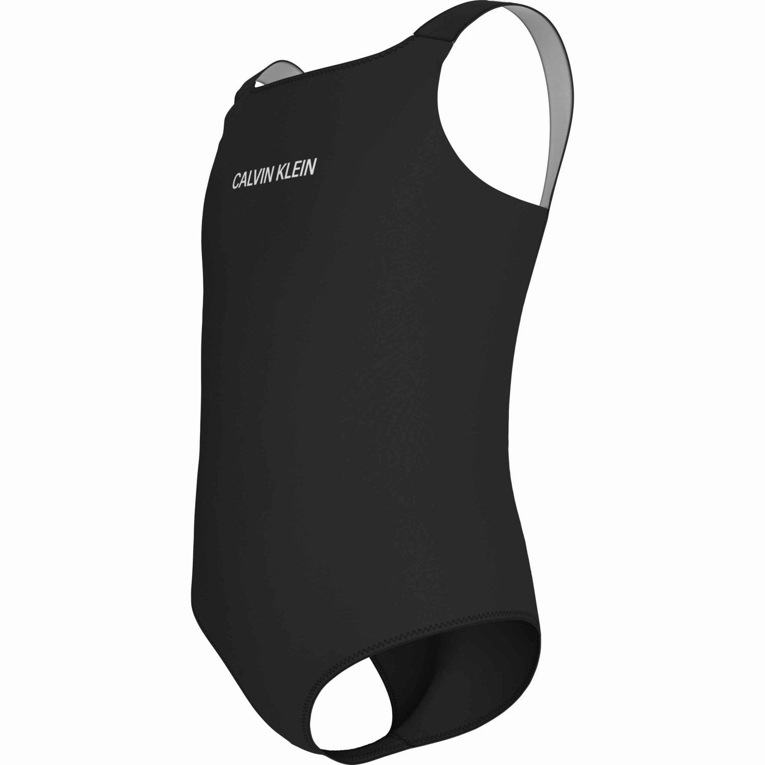 Calvin Klein Pvh Black Scoop Back Swimsuit Water Sport Style