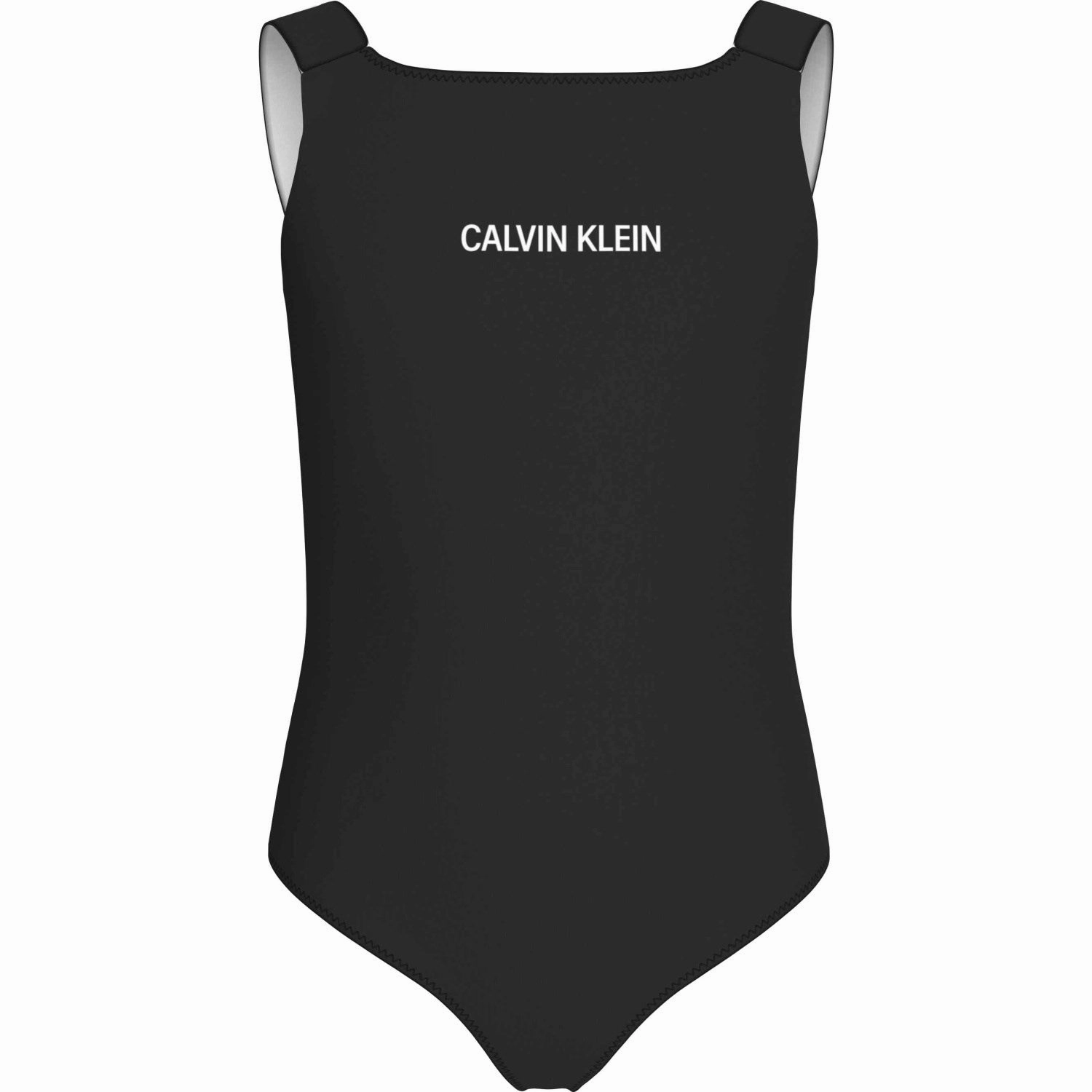 Calvin Klein Pvh Black Scoop Back Swimsuit Tummy Control Swimwear Fashion