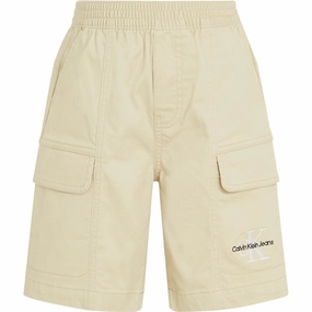 personalized option Calvin Klein Sateen Cargo Shorts Green Haze