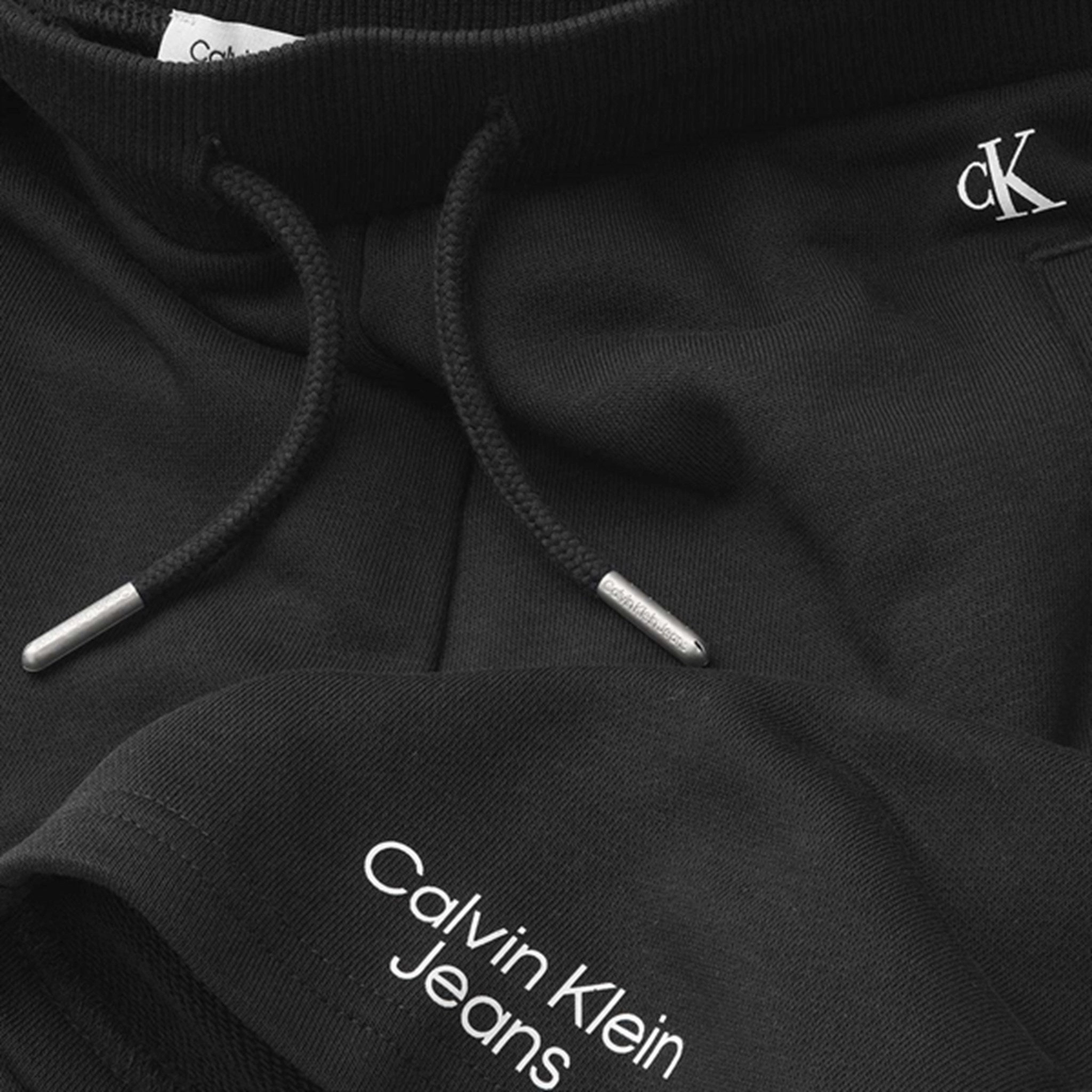 Calvin Klein Stack Logo Jogger Shorts Ck Black Daytime Style Anti Friction Seams