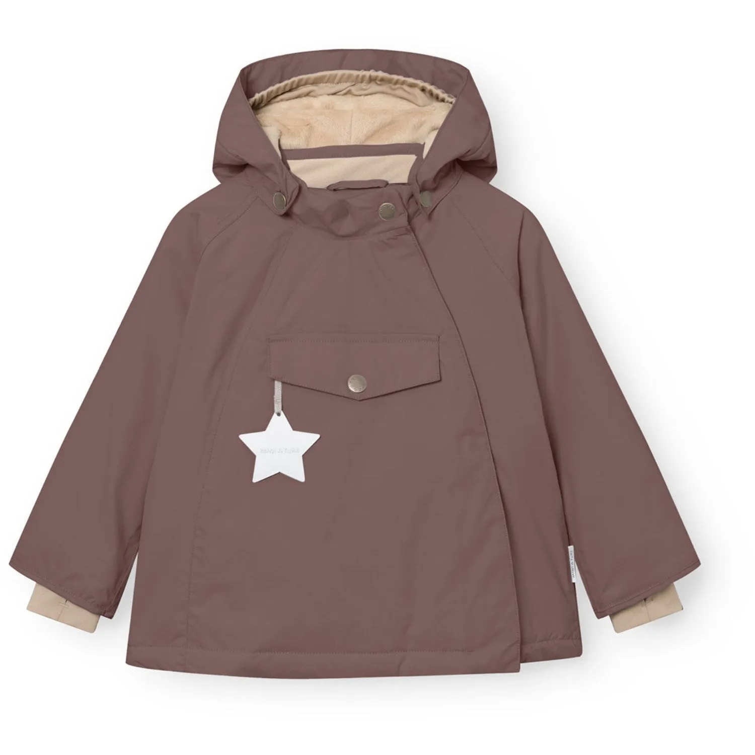 Insulated Jacket Light Reflective Trims Mini A ture Peppercorn Plum Matwang Fleece Lined Winter Jacket. GRS
