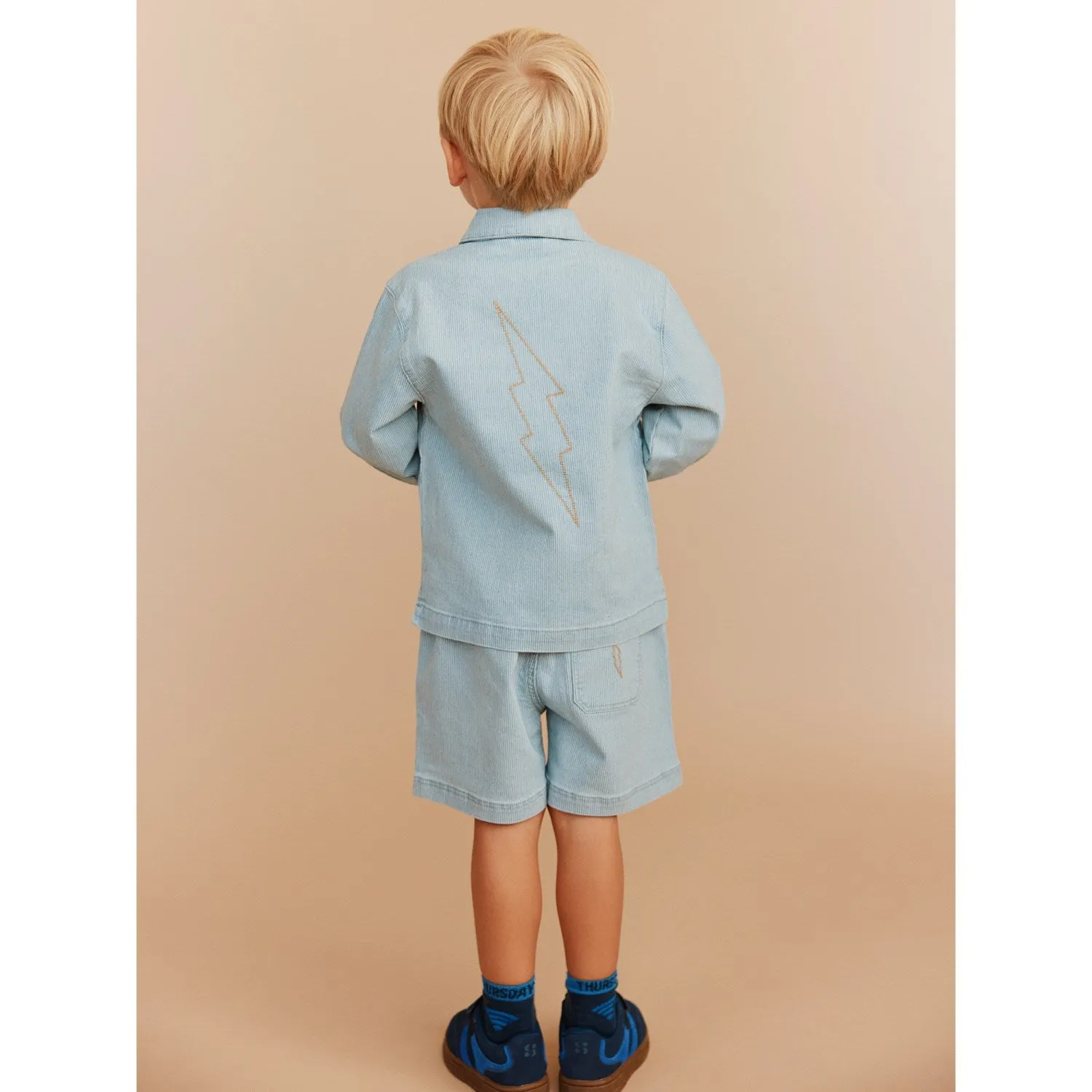 Sofie Schnoor Blue Denim Stripe Hectorsk Jacket colorful Prize