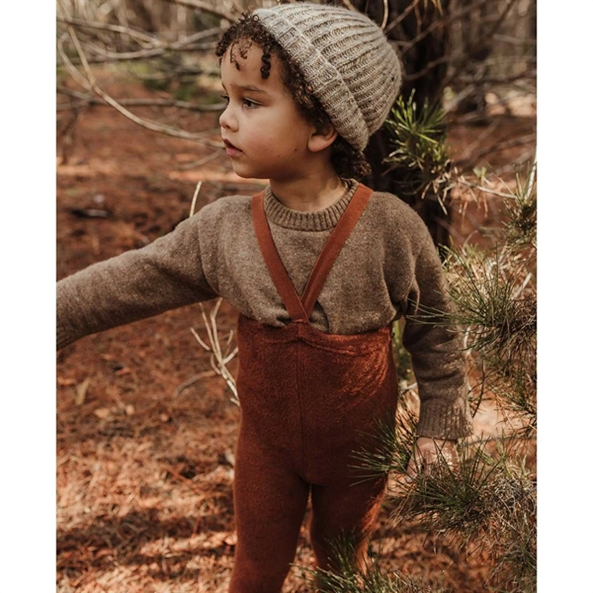 Silly Silas Teddy Warmy Footed Tights Cinnamon Loungewear Comfort-grip-feature-quality