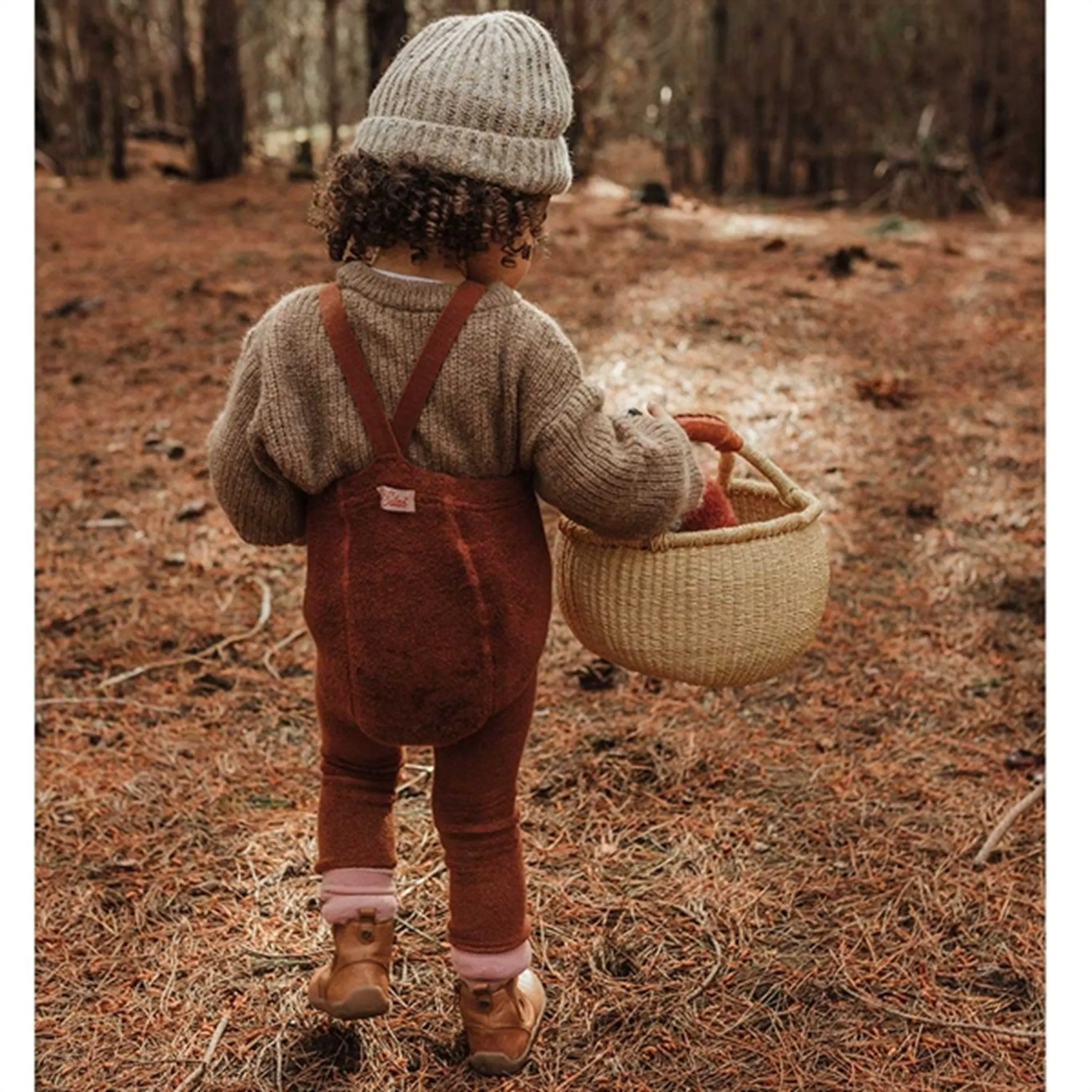 Silly Silas Teddy Warmy Footed Tights Cinnamon Performance Fit