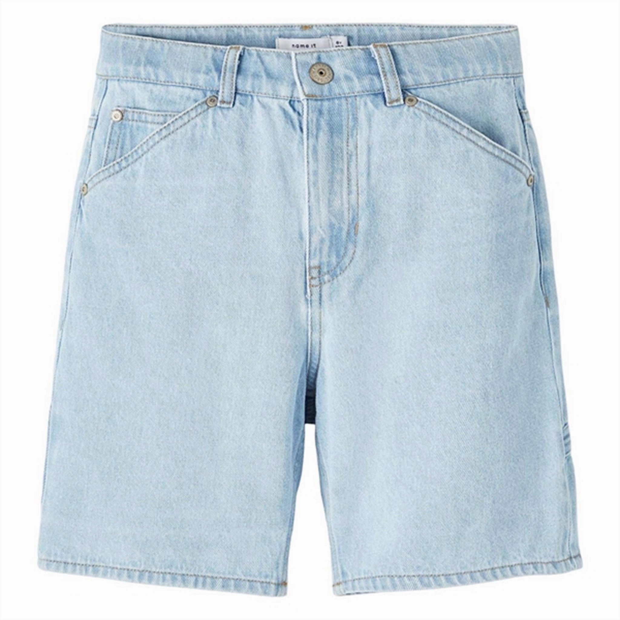 Name it Light Blue Denim Ben Straight Denim Shorts Comfortable Design media industry