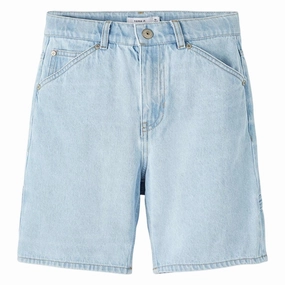 Name it Light Blue Denim Ben Straight Denim Shorts Comfortable Design media industry