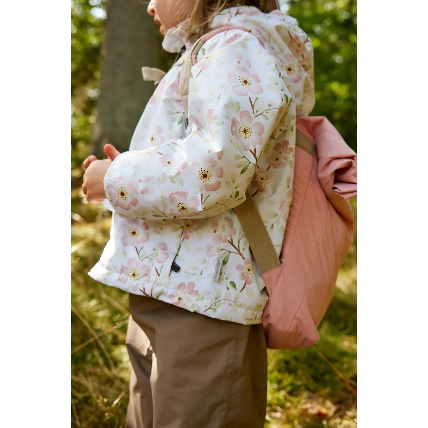 Utility Eco-Friendly Fabric Mini A ture Sakura Spring Wiami Fleece Lined Printed Spring Jacket. GRS