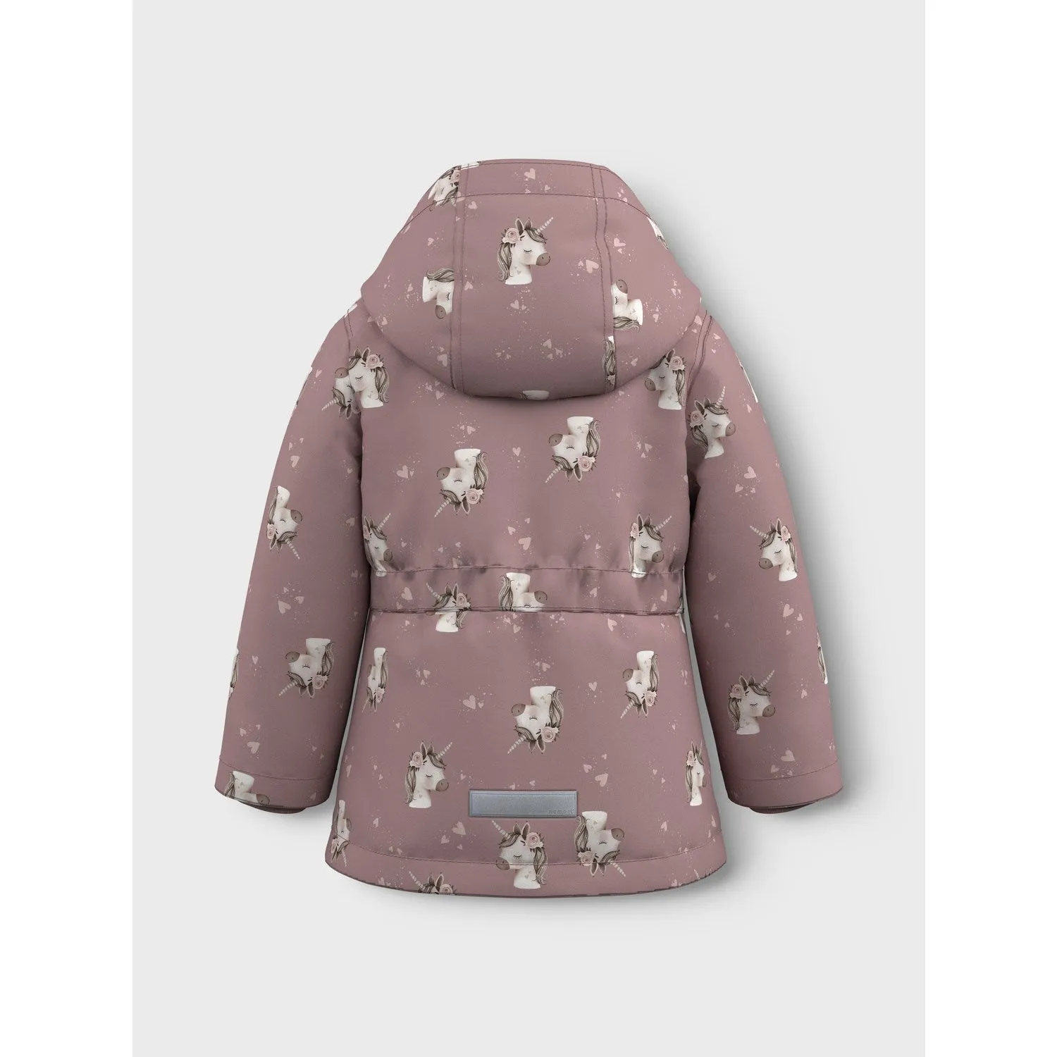 Name It Woodrose Unicorn Nmfmaxi Pa Jacket Aop Noos LayeredComfort Bonded seams