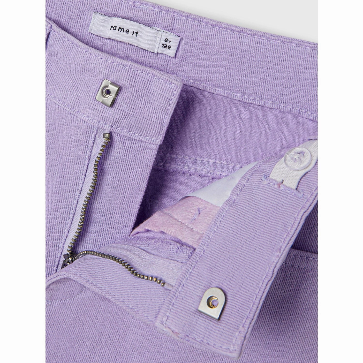 warm weather Stretch waistband Name It Lilac Breeze Rose Mom Twill Shorts