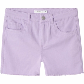 soccer uniform ReflectiveAccents Name It Lilac Breeze Rose Mom Twill Shorts