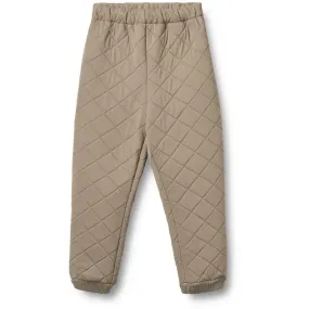 Geometric-pattern Soft cotton garment Wheat Beige Stone Thermo Pants Alex