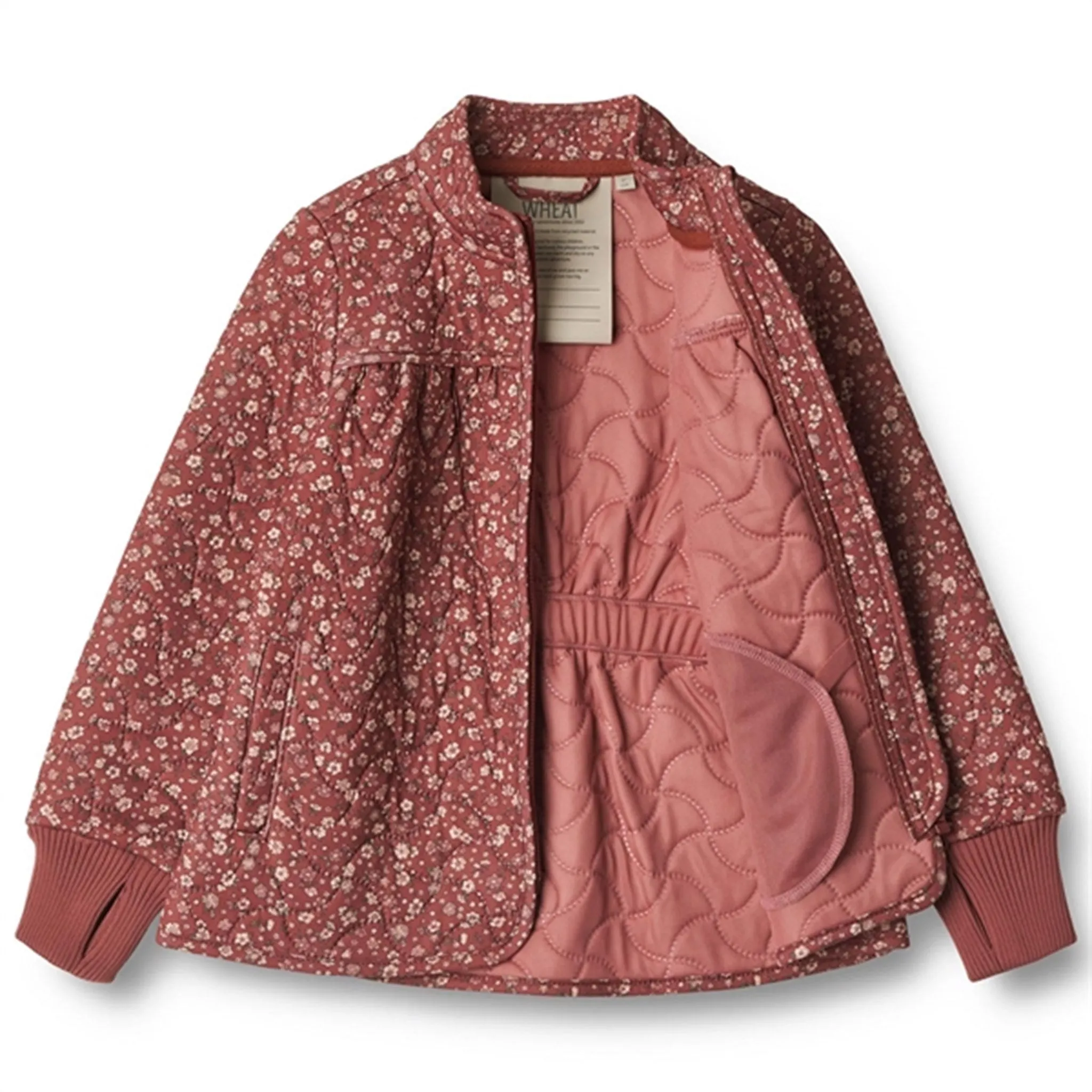 Special-Occasion Wheat Thermo Red Flowers Jacket Thilde