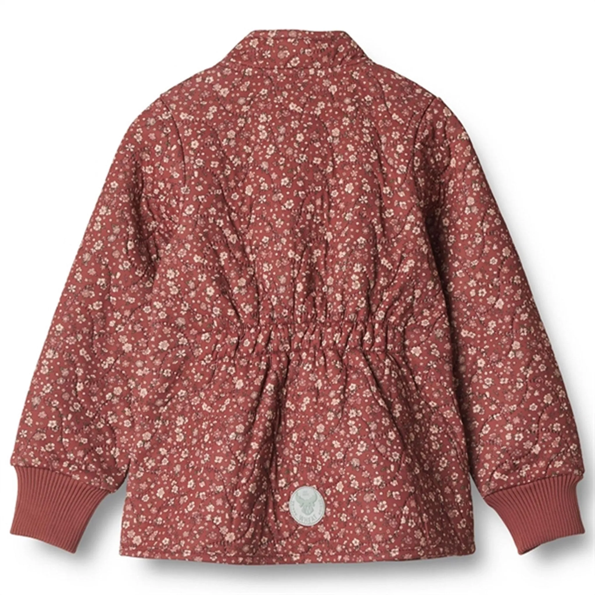 Dropped-Waist Stylish casual wear Wheat Thermo Red Flowers Jacket Thilde