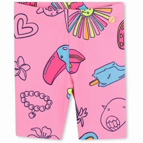 Biodegradable Material Option Carlieblush Pink Cyclist Shorts