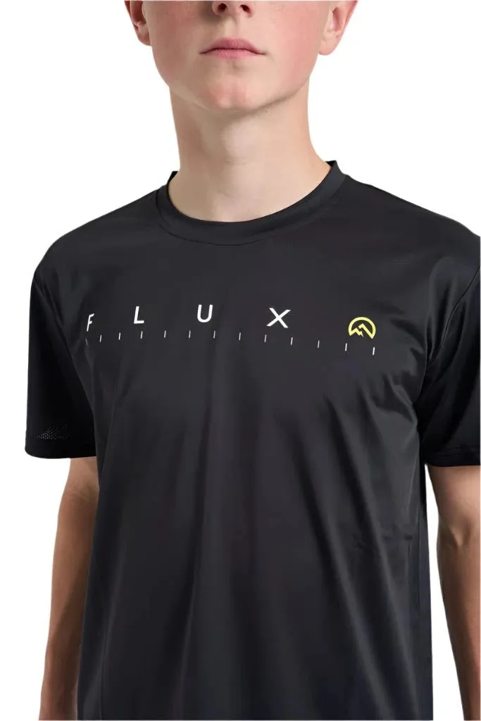 Multi Directional Flex Points water-repellent Flux Graphic Logo T-Shirt Junior