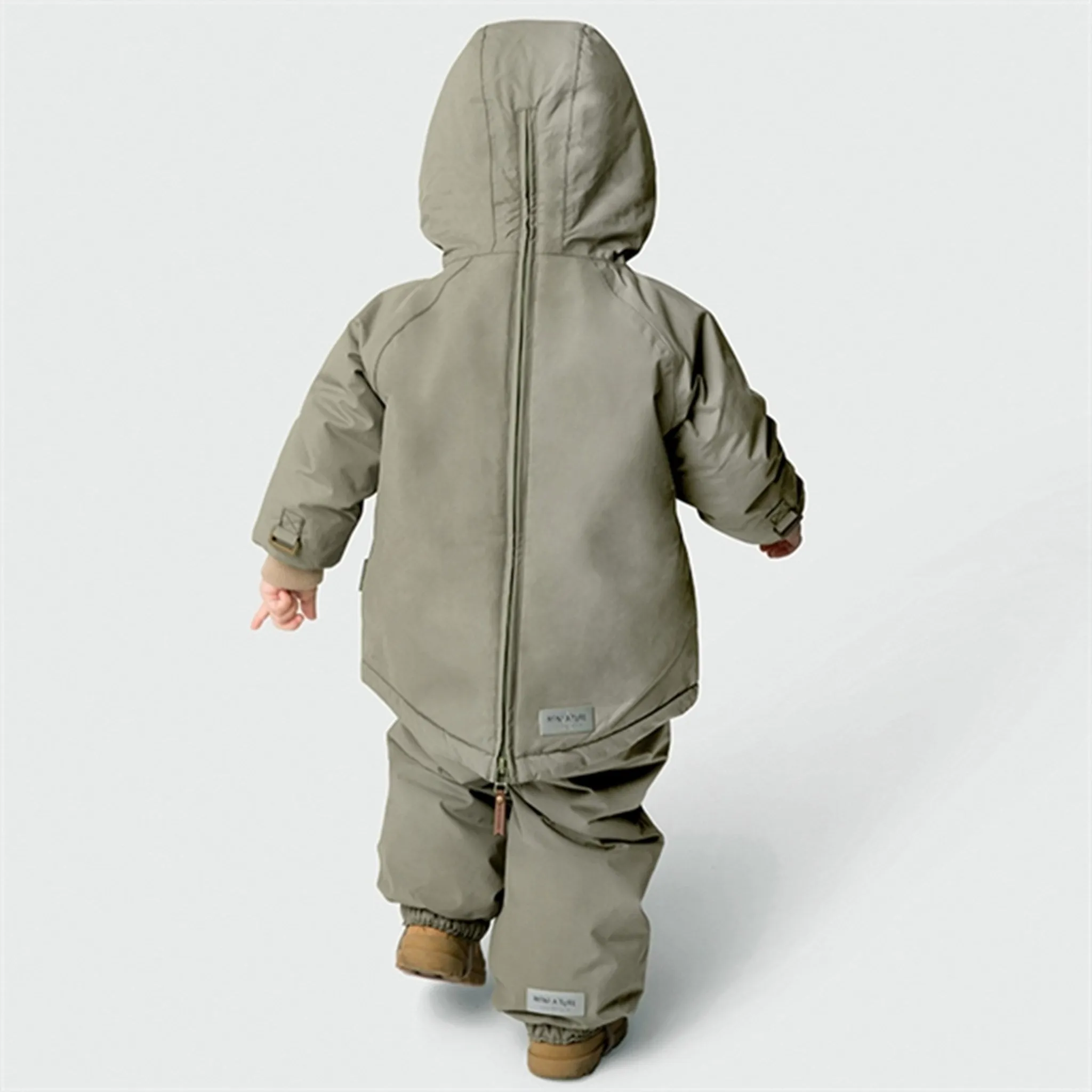 Sleek Jacket hypoallergenic material MINI A TURE Baby Wen Anorak Vert