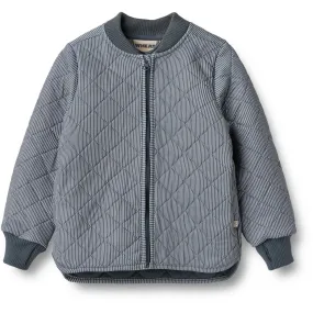 Wheat Ink Stripe Thermo Jacket Loui Casual-Look Stylish short-sleeve piece