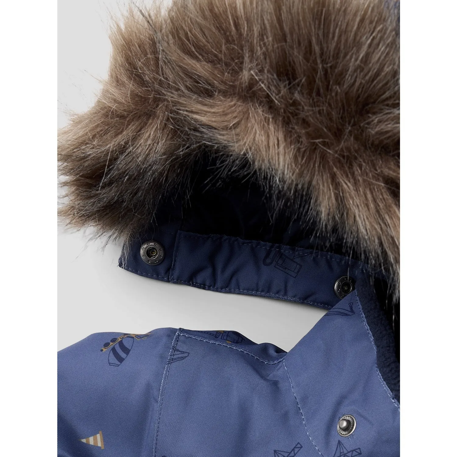 Name It Vintage Indigo Work Nmmsnow10 Suit Aop Fo Noos Low-Collar