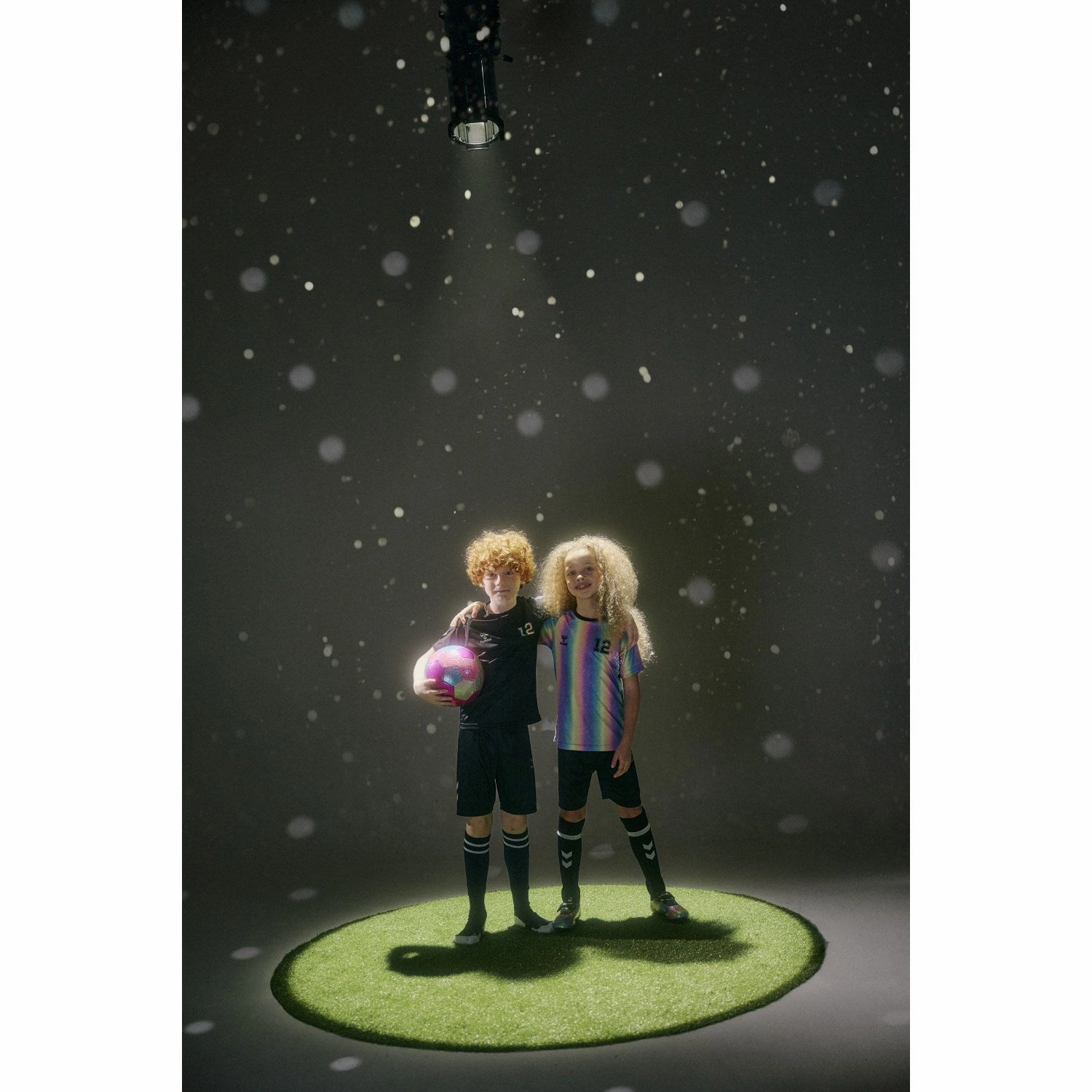 corduroy shorts Layer Ready Hummel Black Shimmer Set