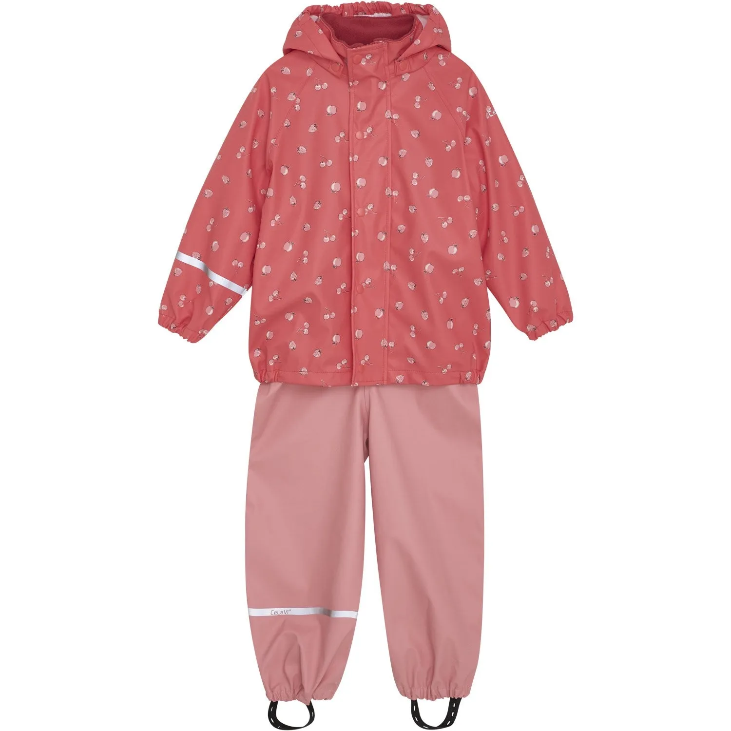 CeLaVi Barbados Cherry Rainwear Set - AOP Street Fit